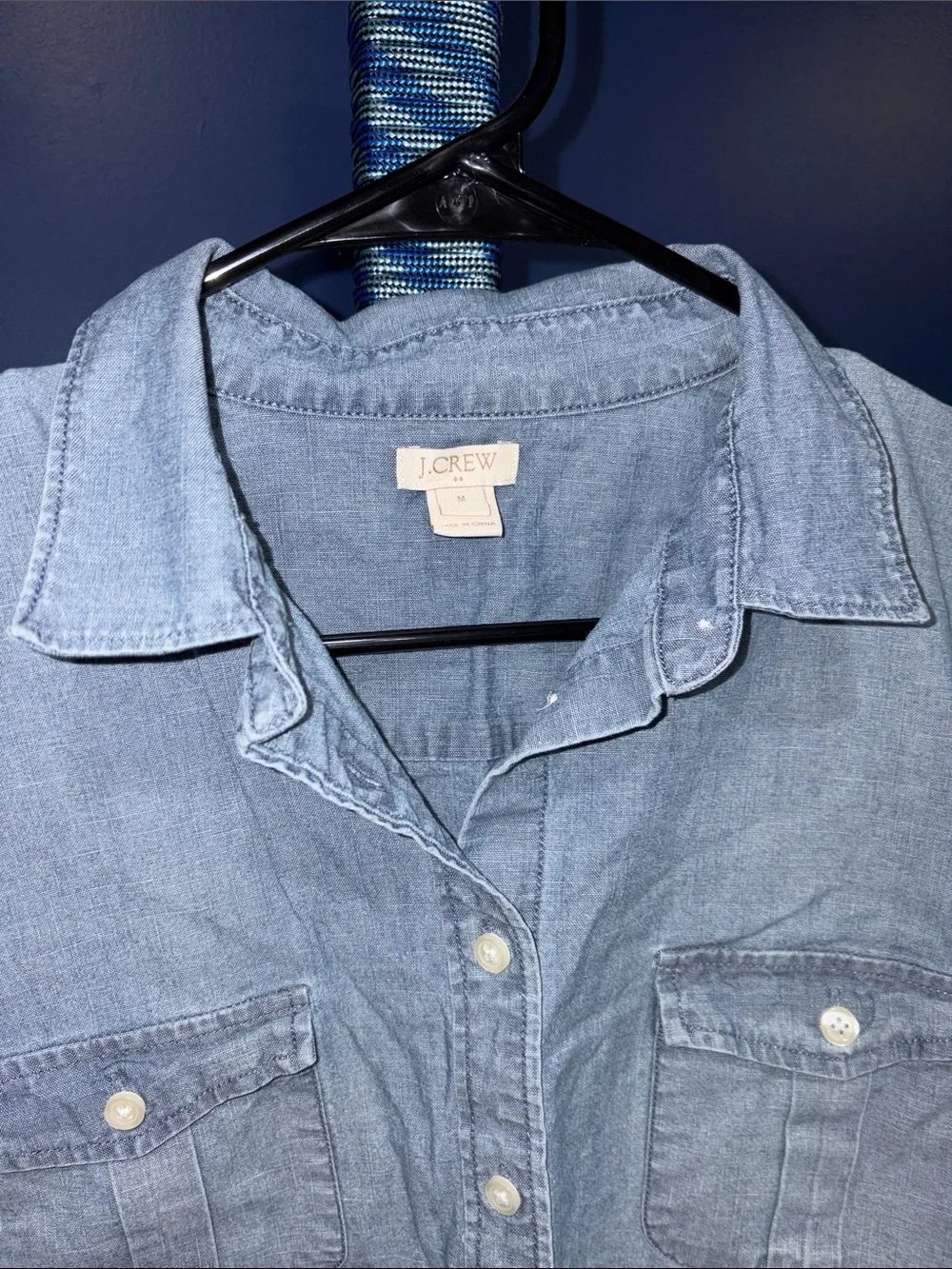 J.Crew -Chambray Button-Down Shirt – Size Medium - Picture 7 of 15
